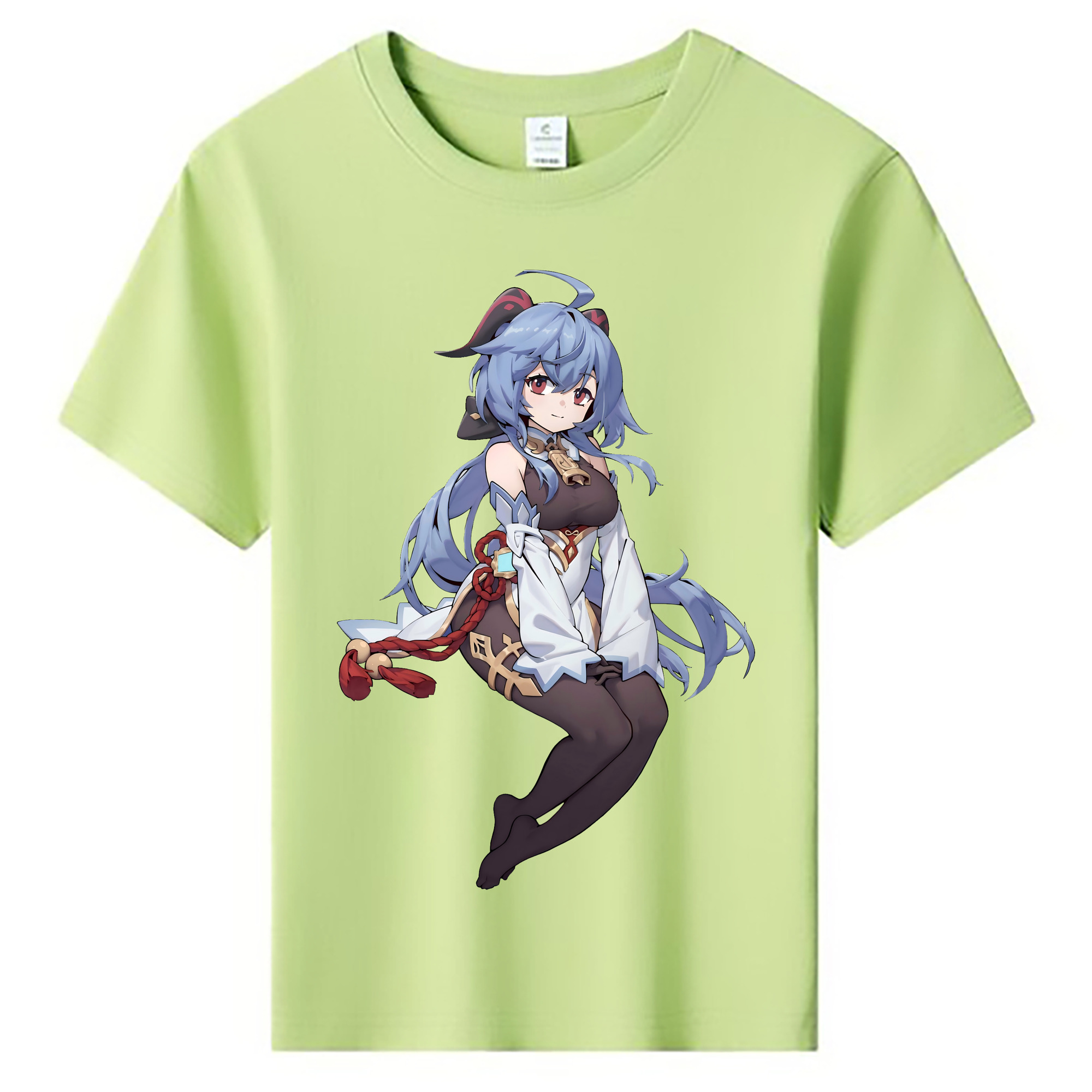げんし神 甘雨 かんう genshin Ganyu 綿100％キッズTシャツ（フロントプリント）